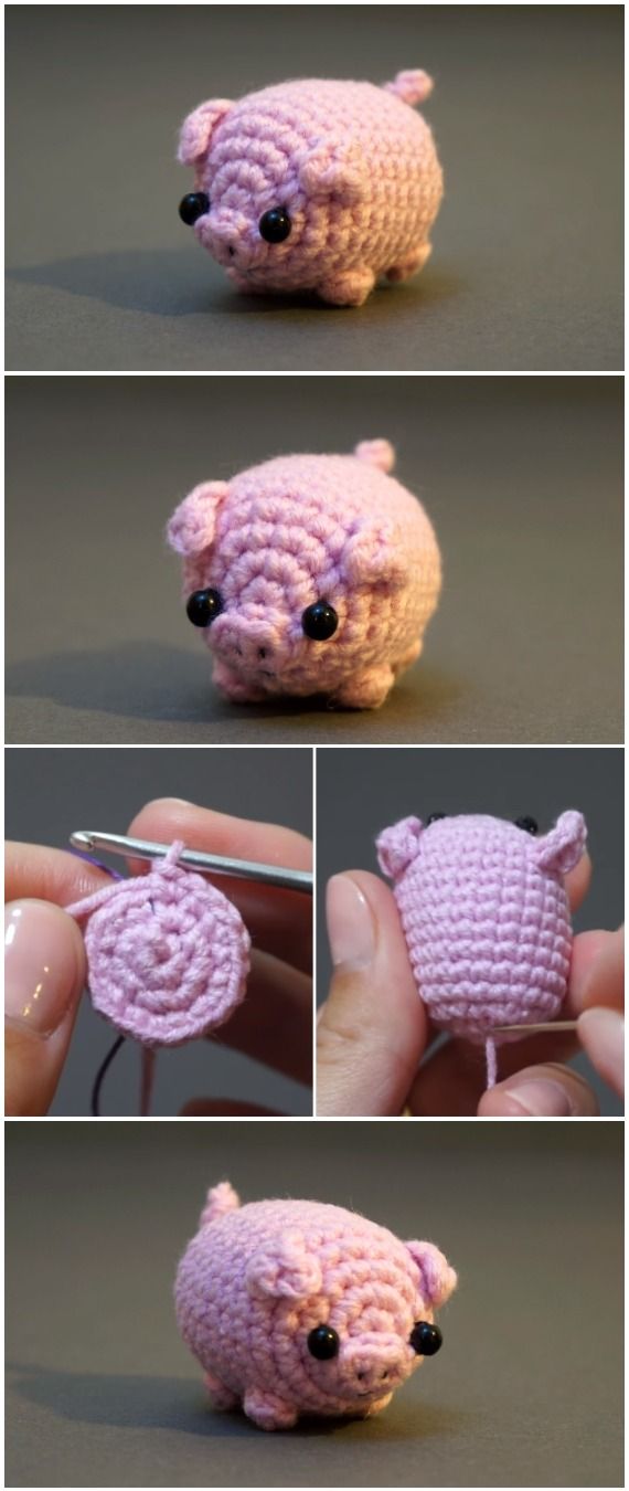 Crochet Baby Pig Amigurumi