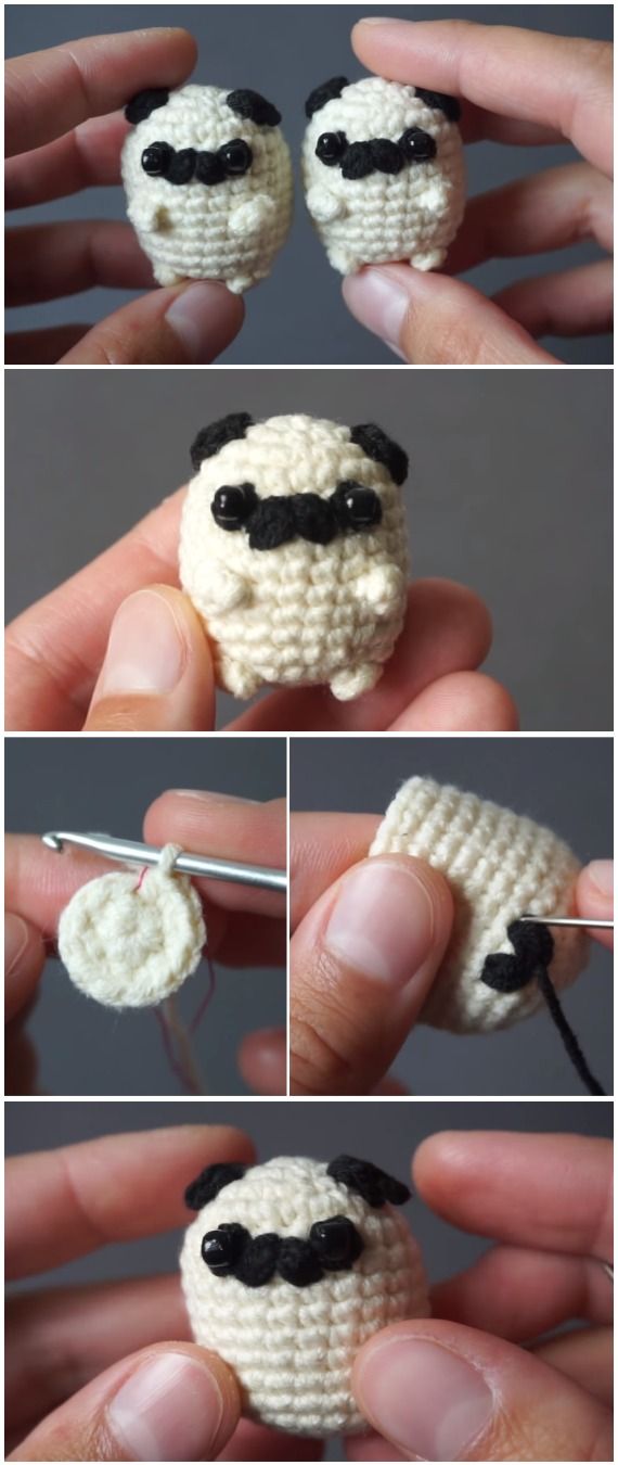 Crochet Baby Pug Amigurumi