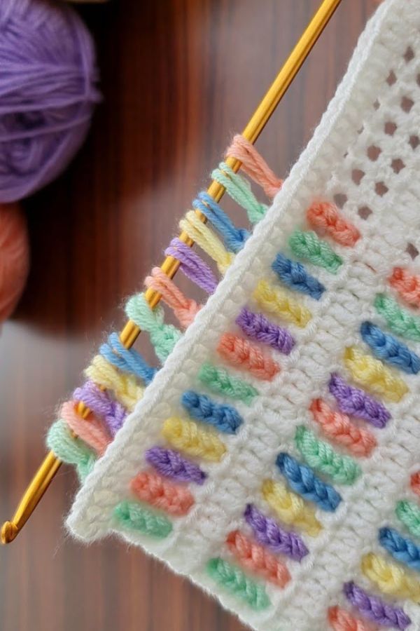 Crochet Blanket Stitch Pattern (1)