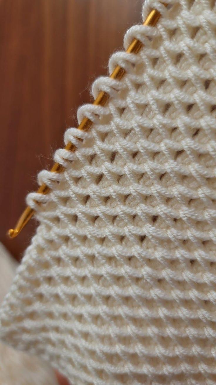 Crochet Blanket Tunisian Stitch - Tutorial (1)