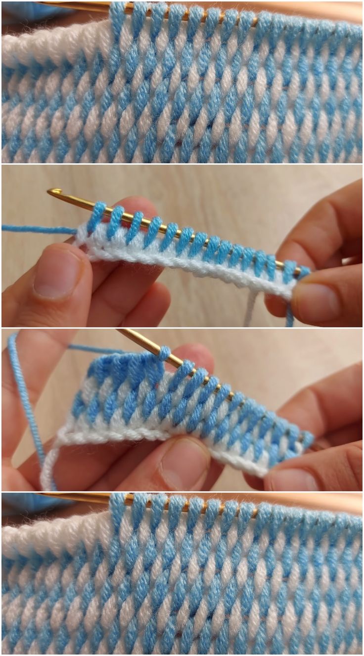 Crochet Blanket Using Tunisian Stitch