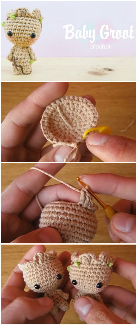 Crochet Easy Baby Groot Amigurumi