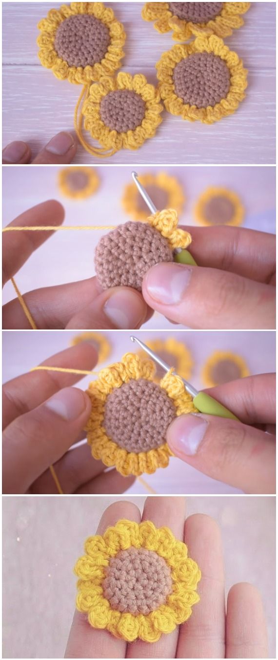 Crochet Easy Beautiful Sunflower-2