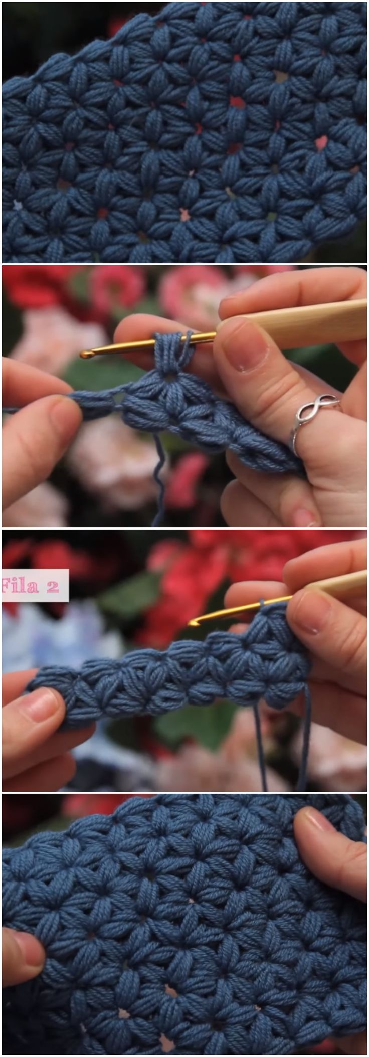 Learn To Crochet Jasmine Stitch