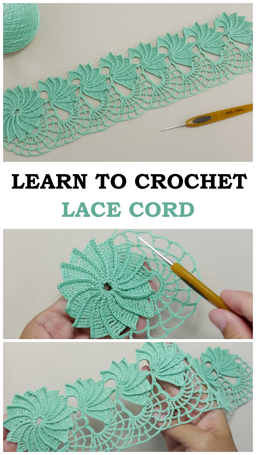 Learn To Crochet Lace Cord