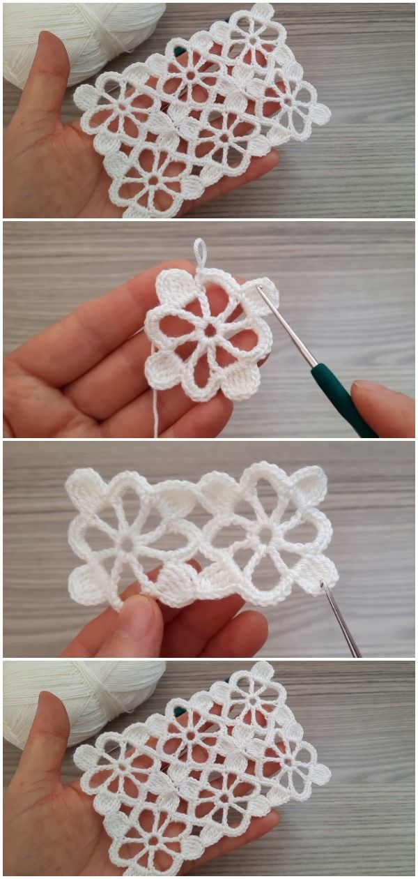Crochet Easy Flowers Blanket
