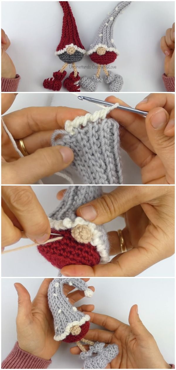 Crochet Easy Christmas Gnomes