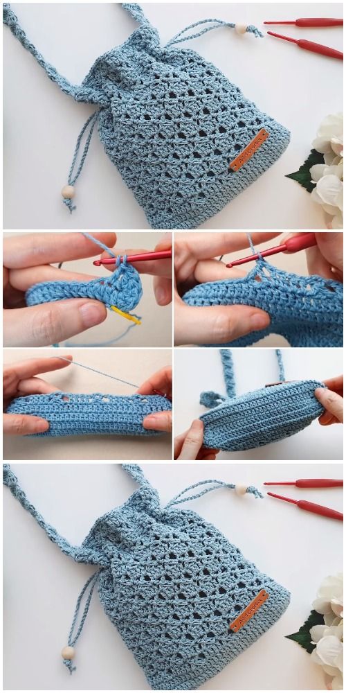 Crochet Easy String Net Pouch