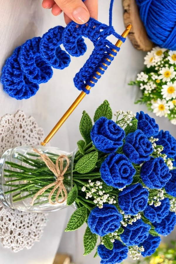 Amazing Flowers Tunisian Stitch