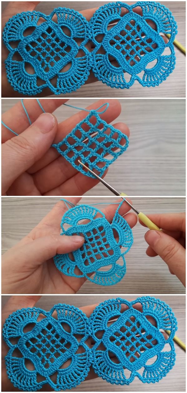 Crochet Easy Flowers Blanket