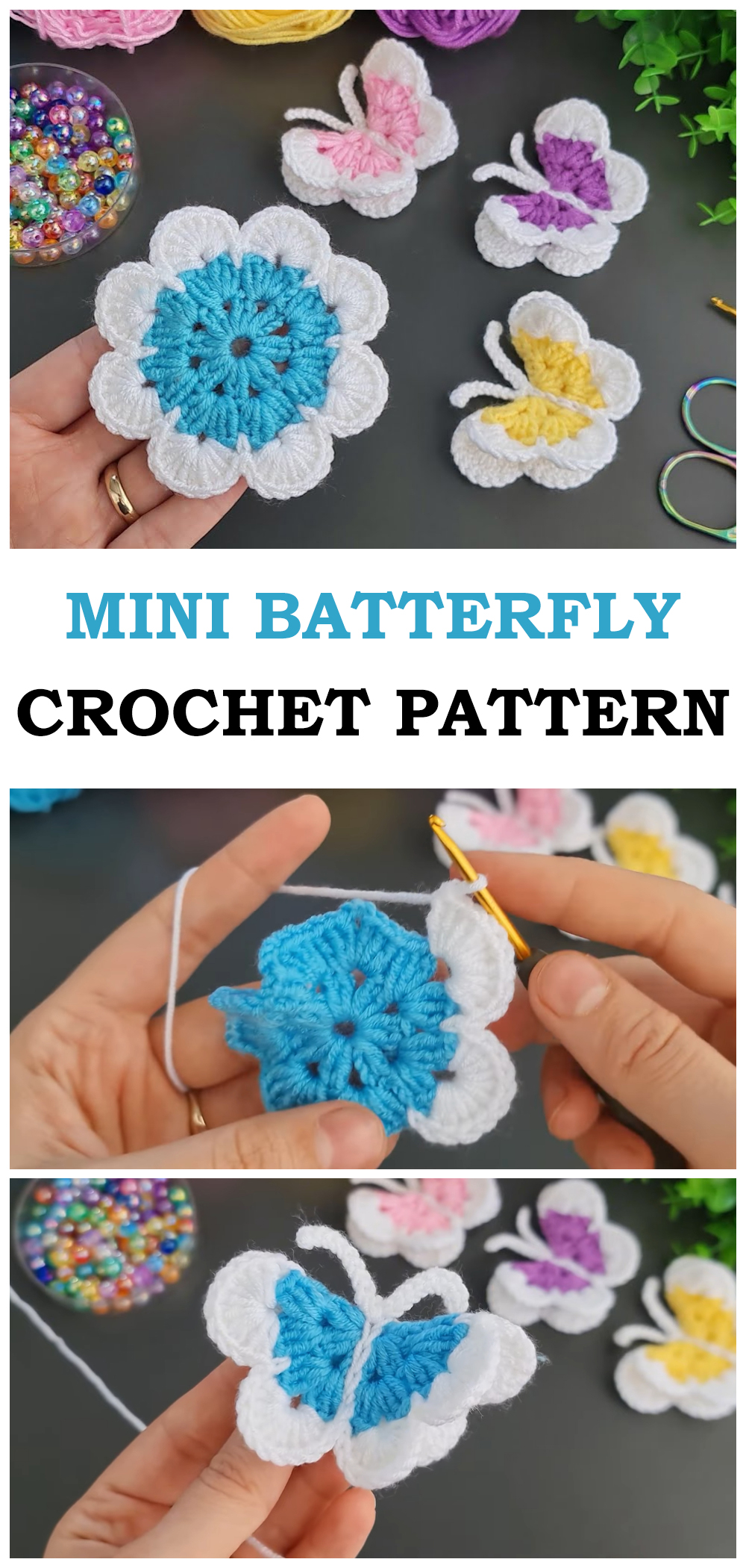 Mini Butterfly Keychain Pattern