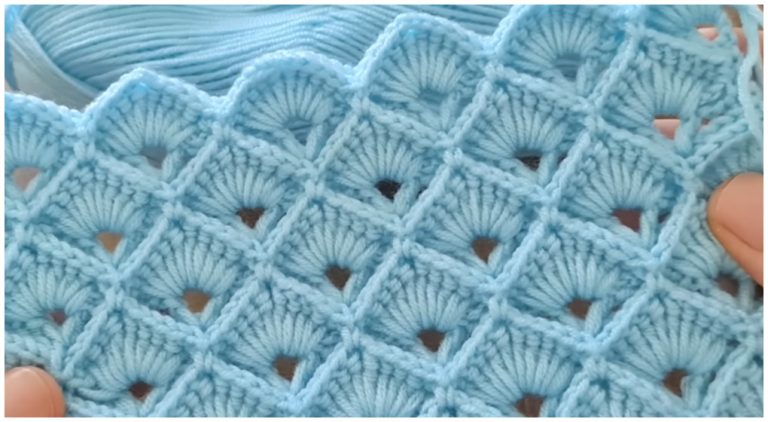 Diamond Shell Baby Blanket