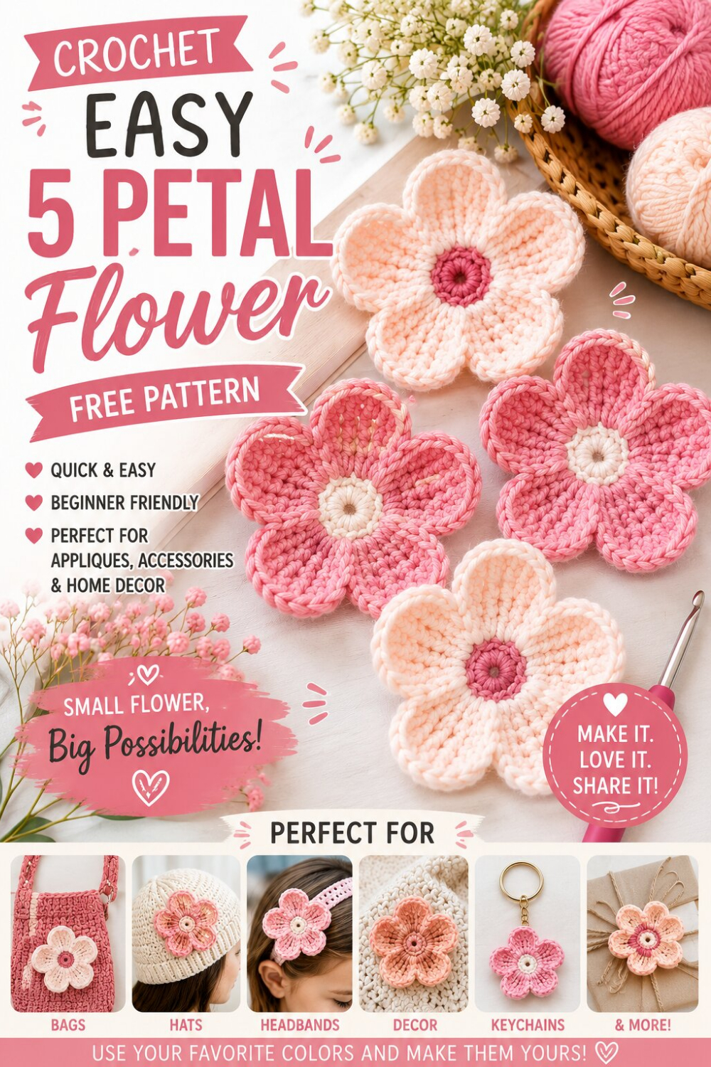 5 Petal Flower