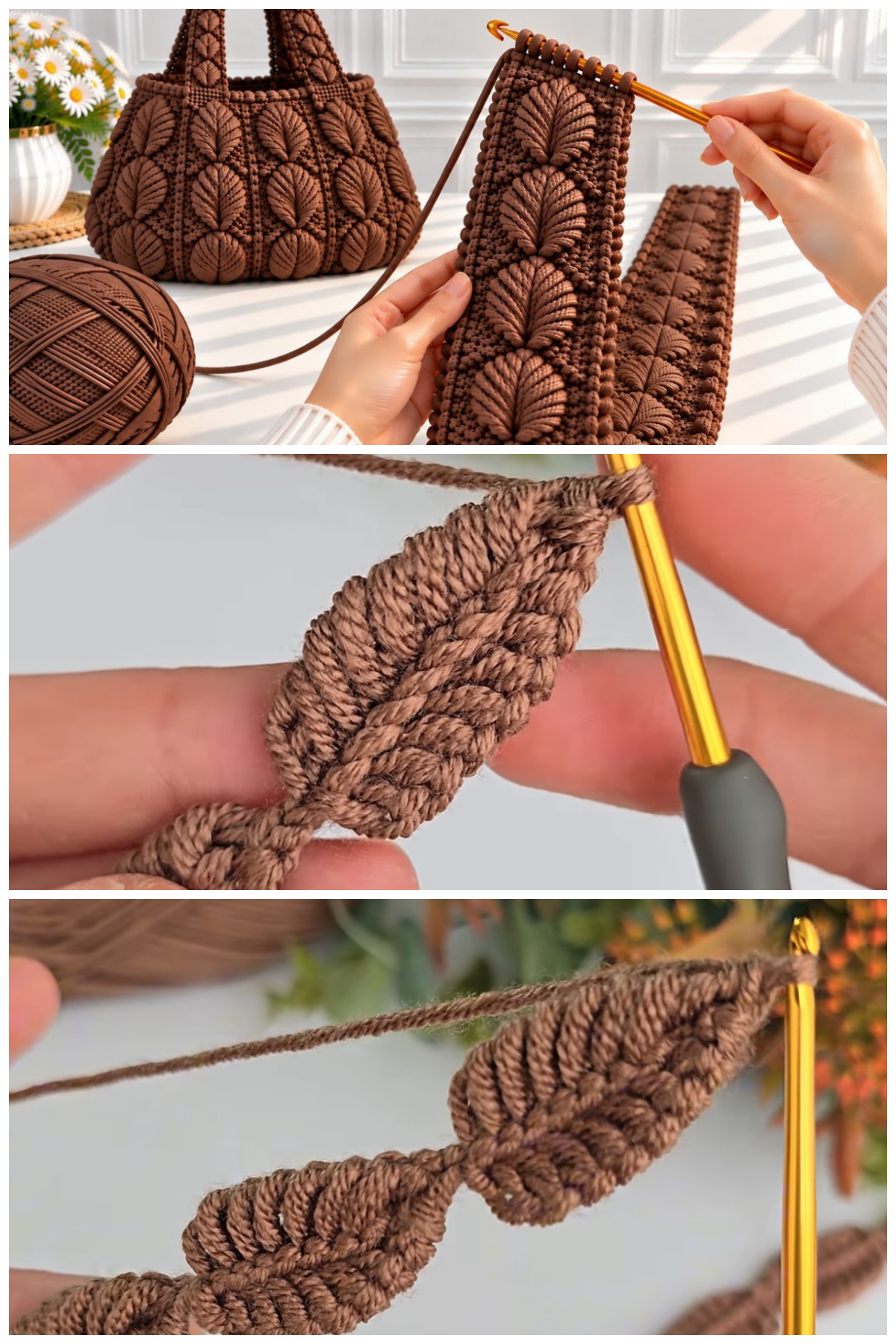 Crochet Beautiful Leaf Motif